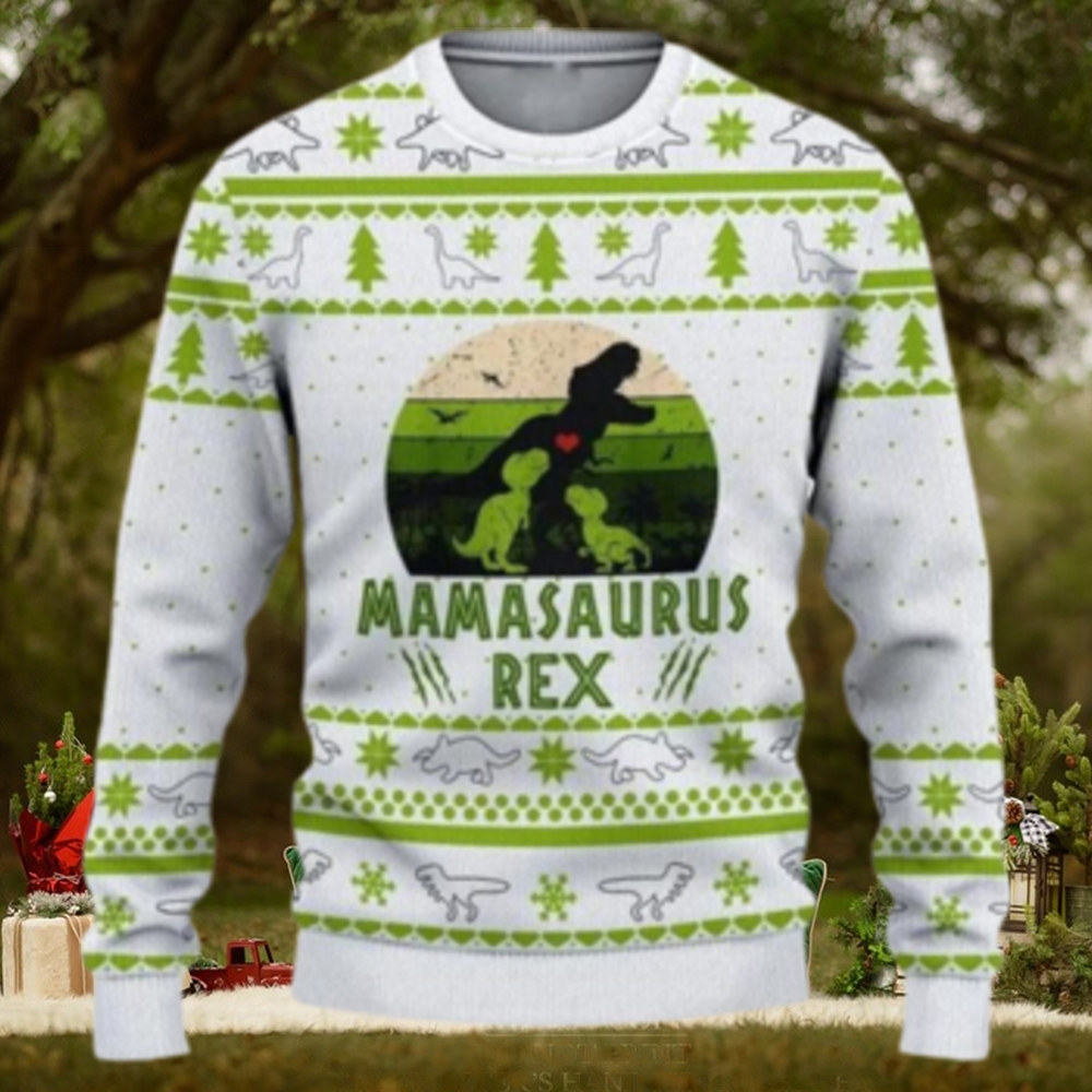 Mamasaurus Dinosaur Womens Ugly Sweater Mamasaurus Dinosaur Womens Ugly Sweater