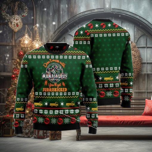 Mamasaurus Men And Women Christmas Gift 3D Ugly Christmas Sweater