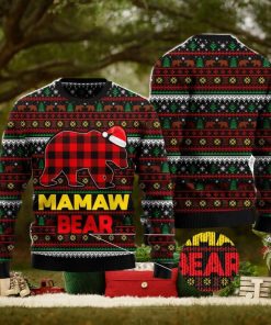 Mamaw Bear Ugly Christmas Sweater Family Noel Gift