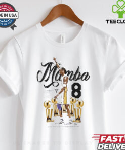 Mamba Kobe Bryant 8 Los Angeles Lakers trophy shirt