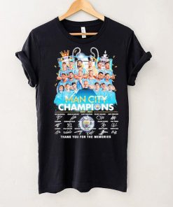 Man City Champions 2022 2023 Thank You For The Memories Signatures Shirt