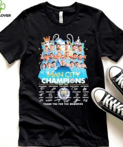 Man City Champions 2022 2023 Thank You For The Memories Signatures Shirt