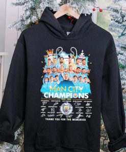 Man City Champions 2022 2023 Thank You For The Memories Signatures Shirt