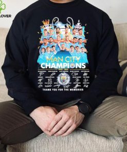 Man City Champions 2022 2023 Thank You For The Memories Signatures Shirt