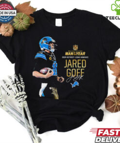 Man of the Year Detroit Lions QB Jared Goff signature shirt