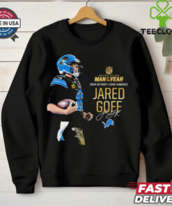 Man of the Year Detroit Lions QB Jared Goff signature shirt