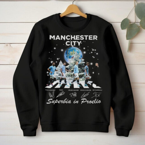 Manchester City 2024 Christmas Superbia In Proelio All Or Nothing T Shirt
