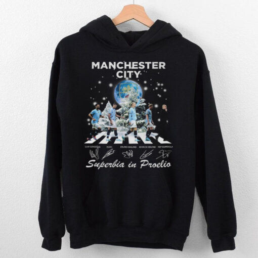 Manchester City 2024 Christmas Superbia In Proelio All Or Nothing T Shirt