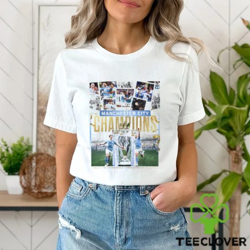 Manchester City Champions 2023 24 Record Breaking 4 Straight Premier League Title Classic T Shirt