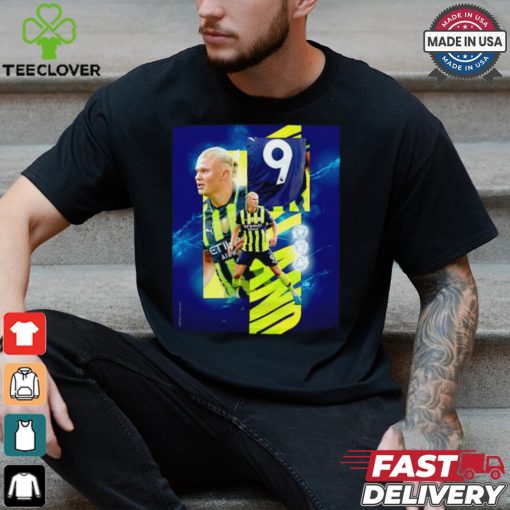 Manchester City Erling Haaland back to back hat tricks shirt