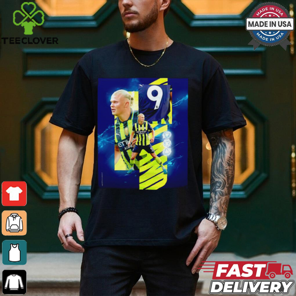 Manchester City Erling Haaland back to back hat tricks shirt Manchester City Erling Haaland back to back hat tricks shirt
