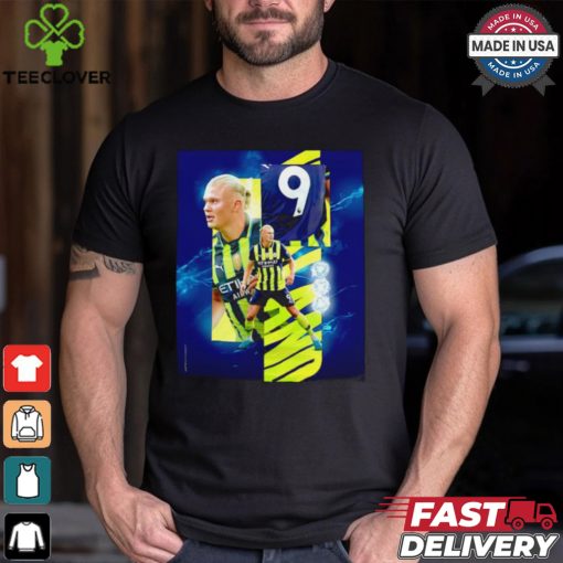 Manchester City Erling Haaland back to back hat tricks shirt