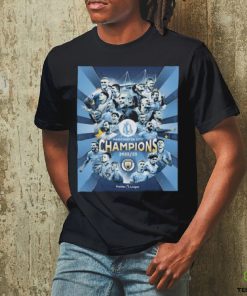 Manchester City Fc Champions 2023 Premier League poster Shirt