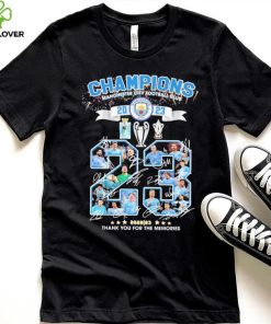 Manchester City Football Club Champions 2023 Thank You For The Memories Signatures Shirt