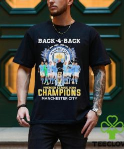 Manchester City Football Team 2024 Back 4 Back Premier League Champions Signature Shirt