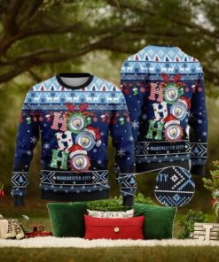 Manchester City Ho Ho Ho Christmas Christmas Ugly Sweater Party
