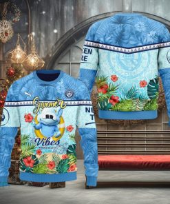 Manchester City Summer Vibers 3D Ugly Christmas Sweater