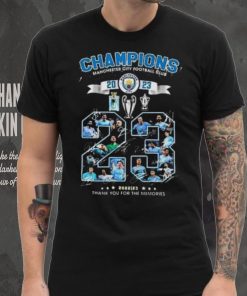 Manchester City The Citizens Champions 2023 Thank You For The Memories Signatures Shirt
