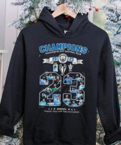 Manchester City The Citizens Champions 2023 Thank You For The Memories Signatures Shirt