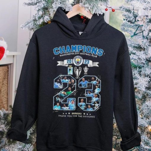 Manchester City The Citizens Champions 2023 Thank You For The Memories Signatures Shirt