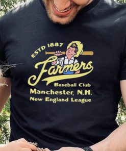 Manchester Farmers New Hampshire Vintage Defunct Baseball Teams Shirt 4 Manchester Farmers New Hampshire Vintage Defunct Baseball Teams Shirt
