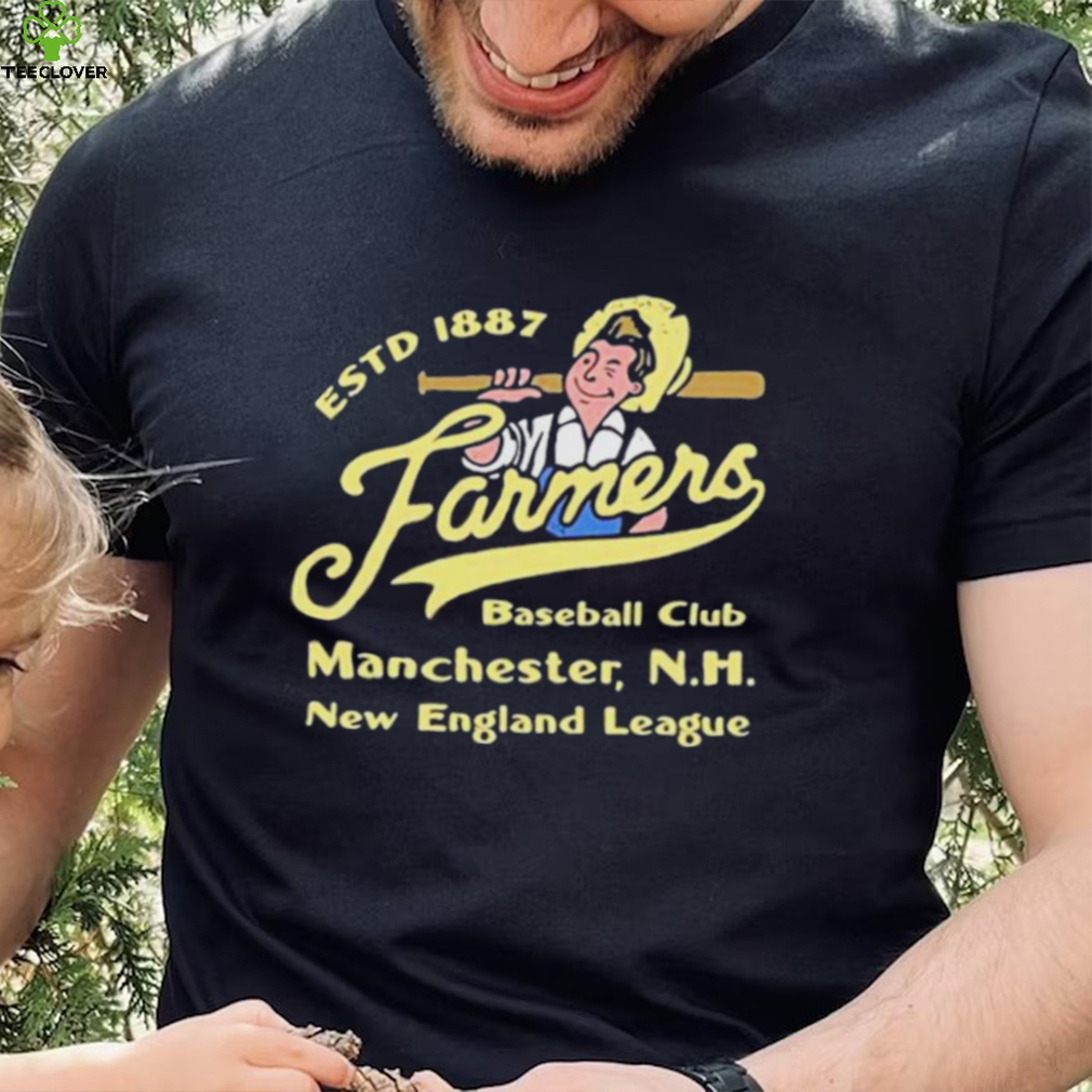 Manchester Farmers New Hampshire Vintage Defunct Baseball Teams Shirt Manchester Farmers New Hampshire Vintage Defunct Baseball Teams Shirt