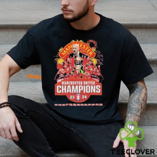 Manchester United Fa Cup Champions 23 24 Firework T Shirt