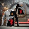 NFL Chicago Bears Halloween Horror Skull Zip Up Hoodie