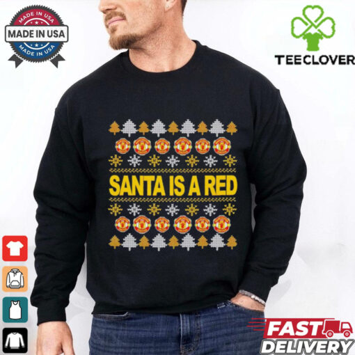 Manchester United Santa is a red Ugly Christmas shirt