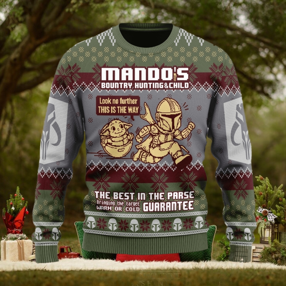 Mando’s Bountry Hunting Ugly Christmas Sweater Christmas Gift For Men And Women Mando’s Bountry Hunting Ugly Christmas Sweater Christmas Gift For Men And Women