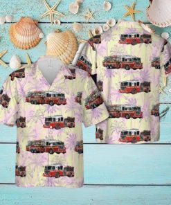 Manhattan, New York, FDNY Engine 22Ladder 13Battalion 10 Hawaiian Shirt