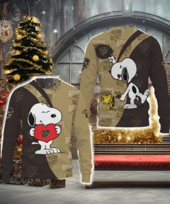 Manitoba Bisons Snoopy Cute Heart American Sports Team Funny 3D Sweater For Men And Women Gift Christmas