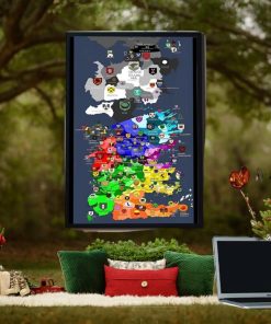 Map Of Westeros House Of The Dragon Home Decor Poster Canvas