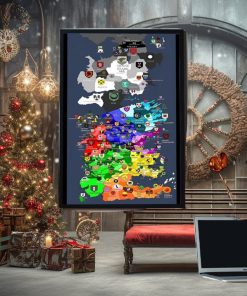 Map Of Westeros House Of The Dragon Home Decor Poster Canvas