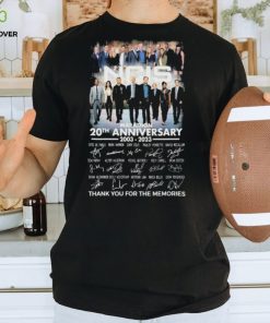 Marathon NCIS 20th anniversary 2003 2023 thank you for the memories signatures shirt