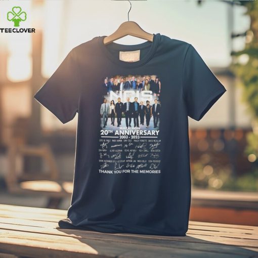 Marathon NCIS 20th anniversary 2003 2023 thank you for the memories signatures shirt