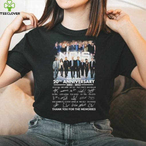 Marathon NCIS 20th anniversary 2003 2023 thank you for the memories signatures shirt