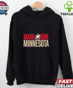 Marc-Andre Fleury Minnesota Wild Hockey Letter Star Shirt featuring a dynamic design highlighting Fleury’s legacy with the Minnesota Wild, incorporating his name, a letter graphic, and star elements to emphasize his star power in the NHL.