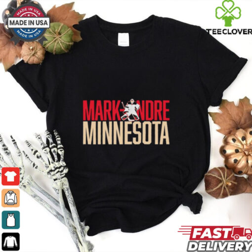 Marc Andre Fleury Minnesota Wild Hockey letter star shirt
