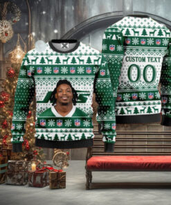 Marcelino McCrary Ball New York Jets Custom Christmas Sweater