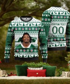 Marcelino McCrary Ball New York Jets Custom Christmas Sweater