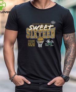 March Madness Notre Dame Fighting Irish 2024 NCAA Women's Basketball Tournament Sweet Sixteen Fast Break Tee Shirt