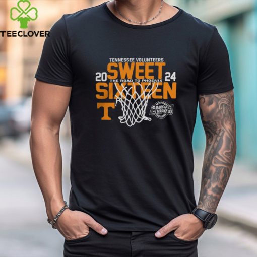 March Madness Tennessee Volunteers 2024 Sweet Sixteen The Road To Phoenix Shirt