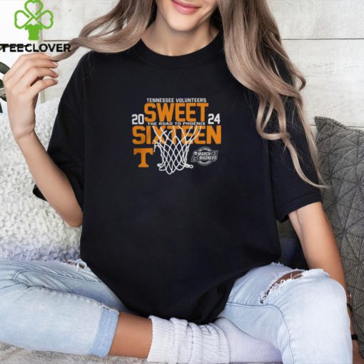 March Madness Tennessee Volunteers 2024 Sweet Sixteen The Road To Phoenix Shirt