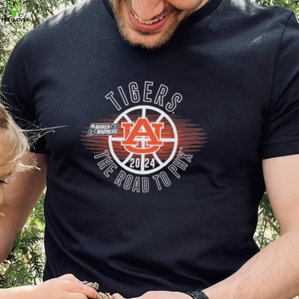 March Madness Tigers 2024 the road to PHX shirt March Madness Tigers 2024 the road to PHX shirt