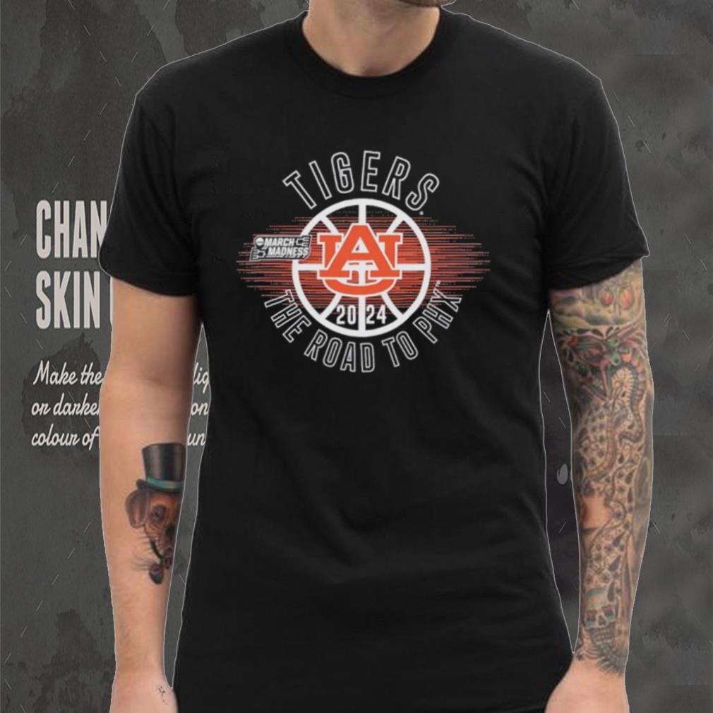 March Madness Tigers 2024 the road to PHX shirt March Madness Tigers 2024 the road to PHX shirt