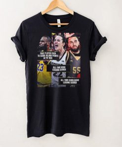 March Of 2024 Is Iconic For The World Of Basketball With Caitlin Clark Lebron James And Mike James Unisex T Shirt