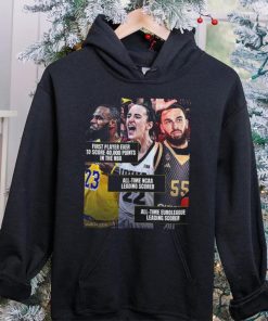 March Of 2024 Is Iconic For The World Of Basketball With Caitlin Clark Lebron James And Mike James Unisex T Shirt