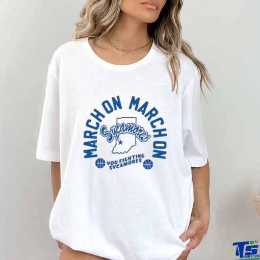 March On Sycamores Basketball Indiana State Basketball hoodie, sweater, longsleeve, shirt v-neck, t-shirt