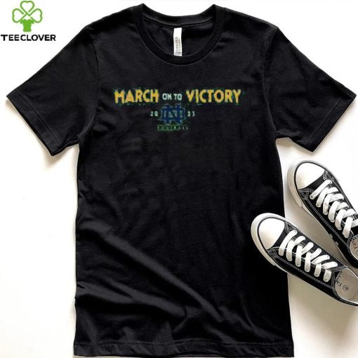 March On To Victory Notre Dame Football 2023 Rally Old Notre Dame Hoodied Sweatshirt
